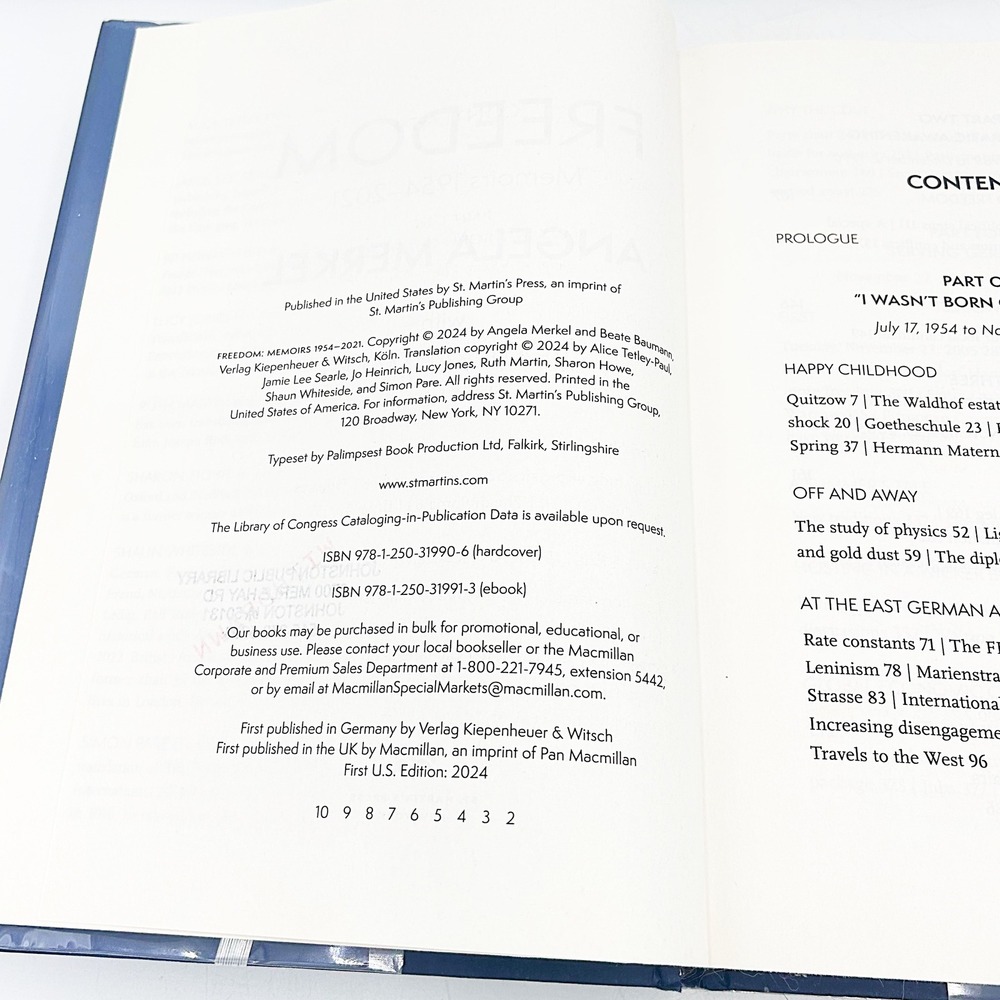 Angela Merkel Freedom Hardcover Library Edition - Picture 5 of 6